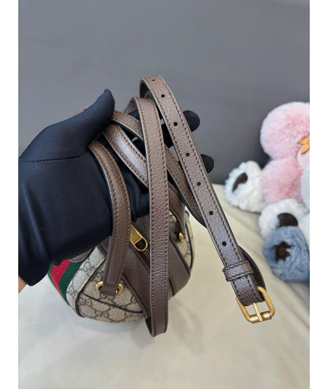 GUCCI Коричневая сумка с короткими ручками, фото 8