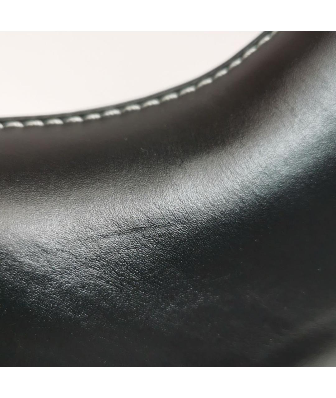 HERMES Черные кожаные сабо, фото 8
