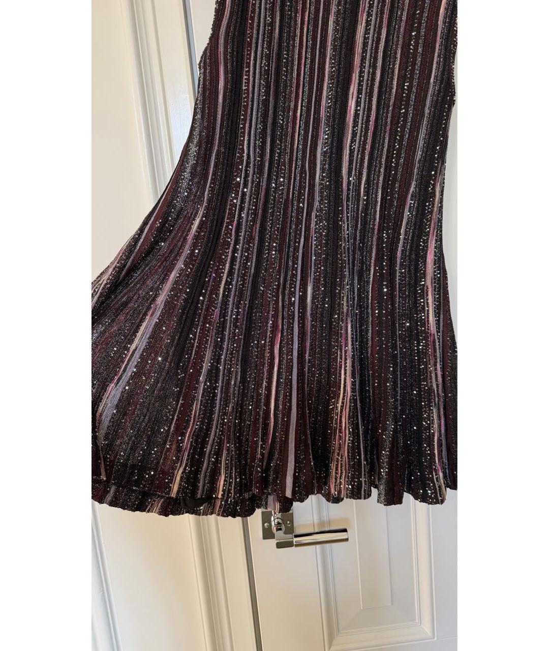 MISSONI Фиолетовое вискозное коктейльное платье, фото 5