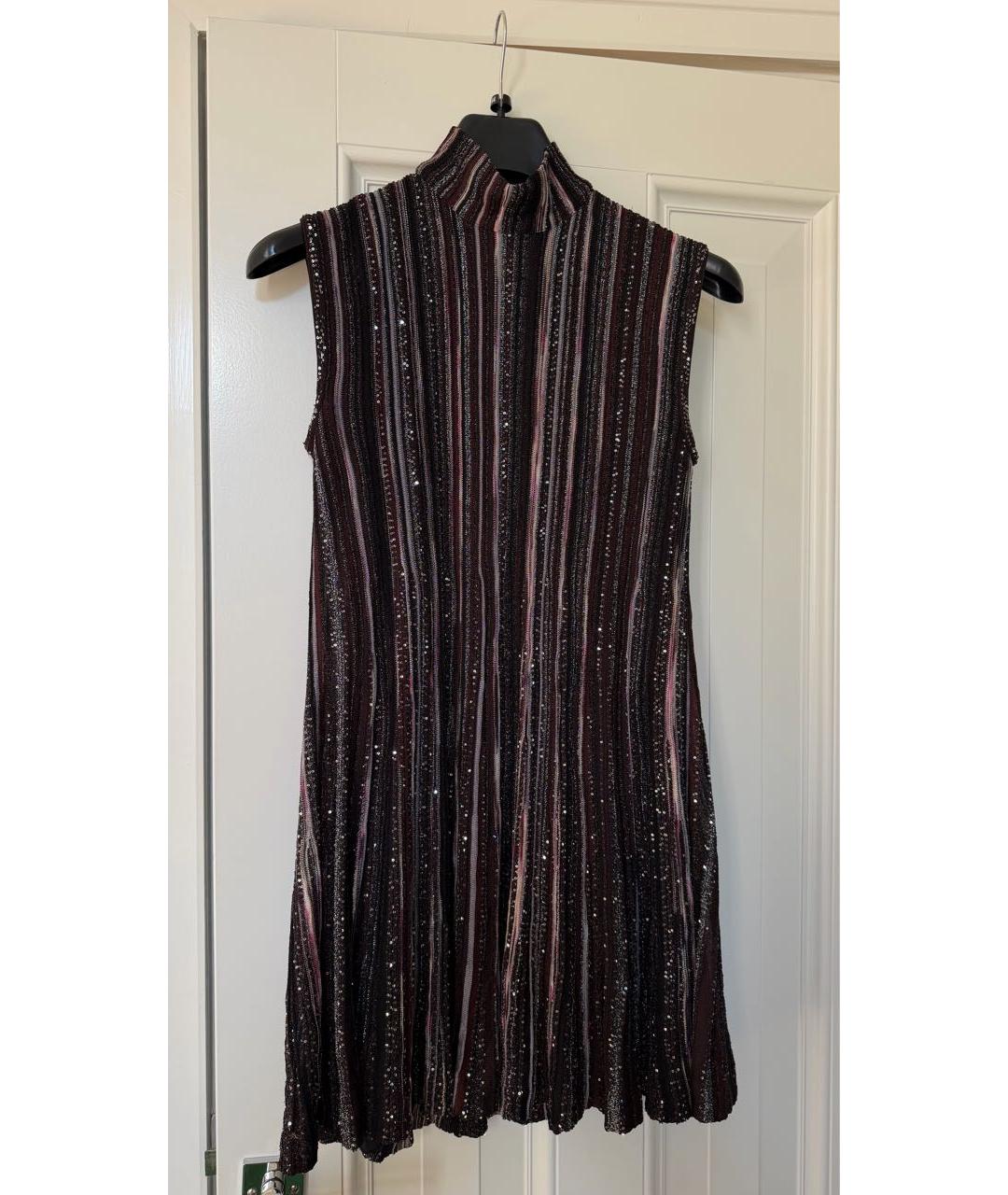 MISSONI Фиолетовое вискозное коктейльное платье, фото 6