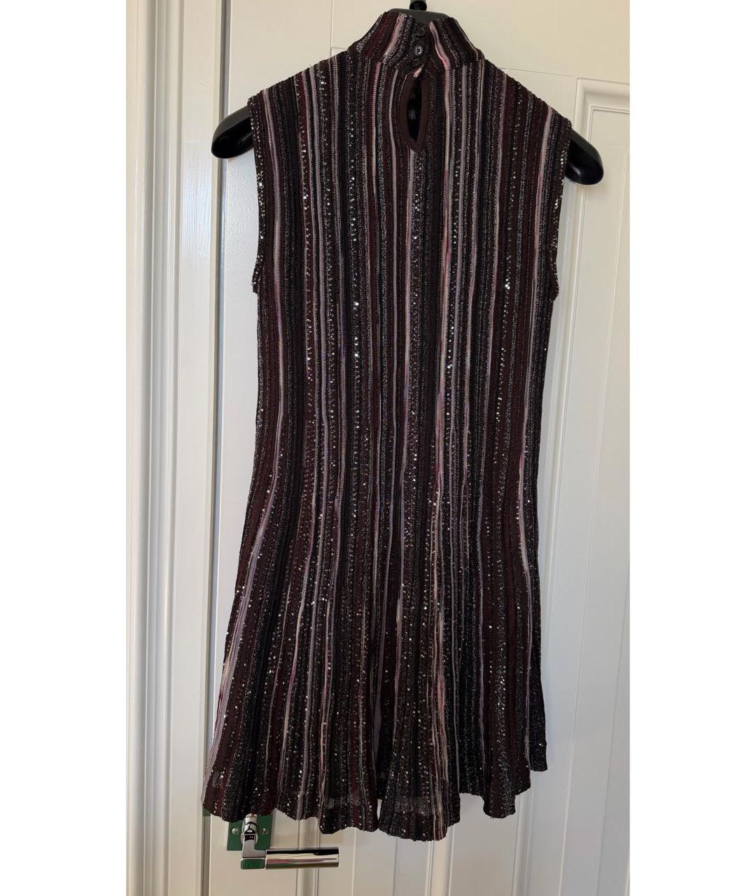 MISSONI Фиолетовое вискозное коктейльное платье, фото 2