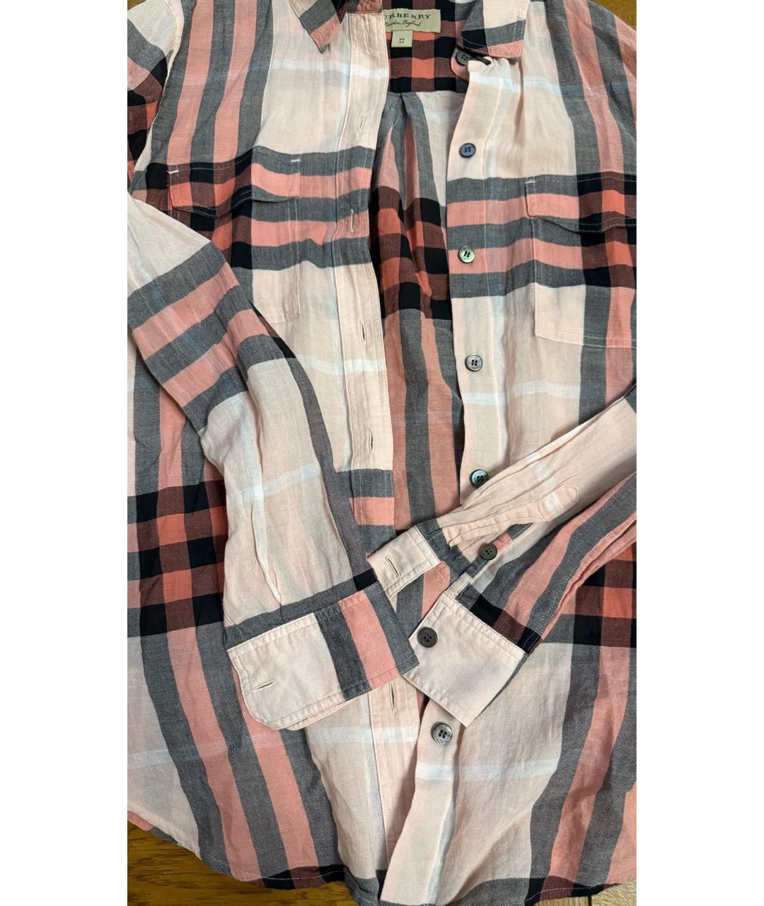 BURBERRY Мульти хлопковая рубашка/блузка, фото 3