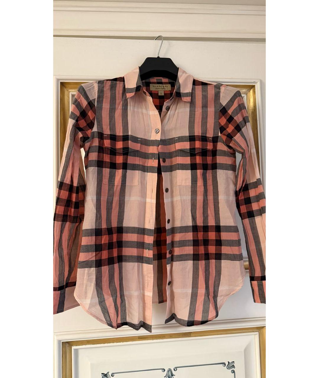 BURBERRY Мульти хлопковая рубашка/блузка, фото 4