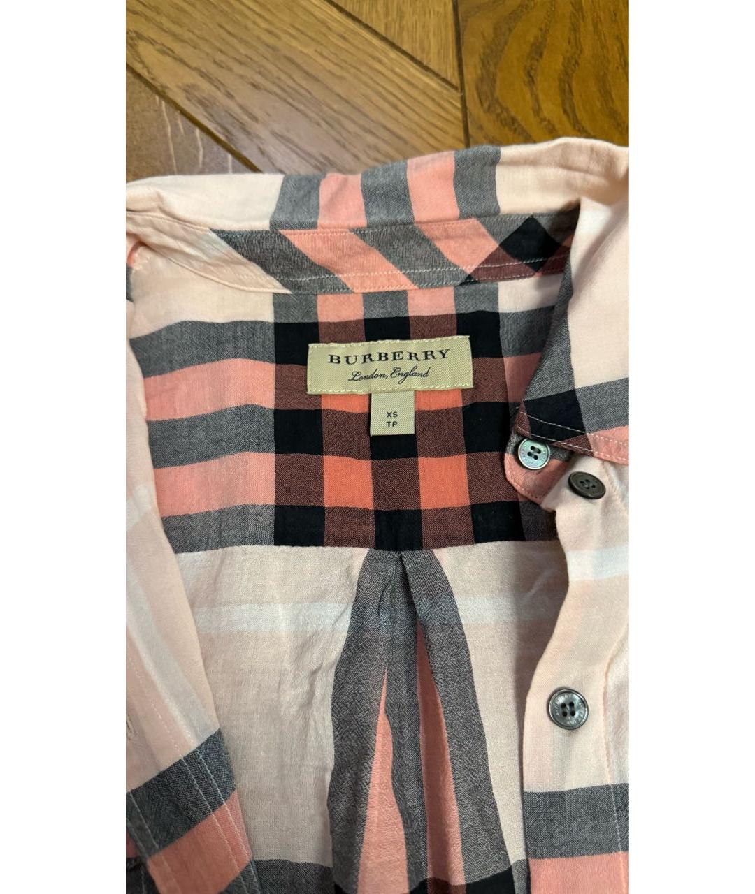 BURBERRY Мульти хлопковая рубашка/блузка, фото 2