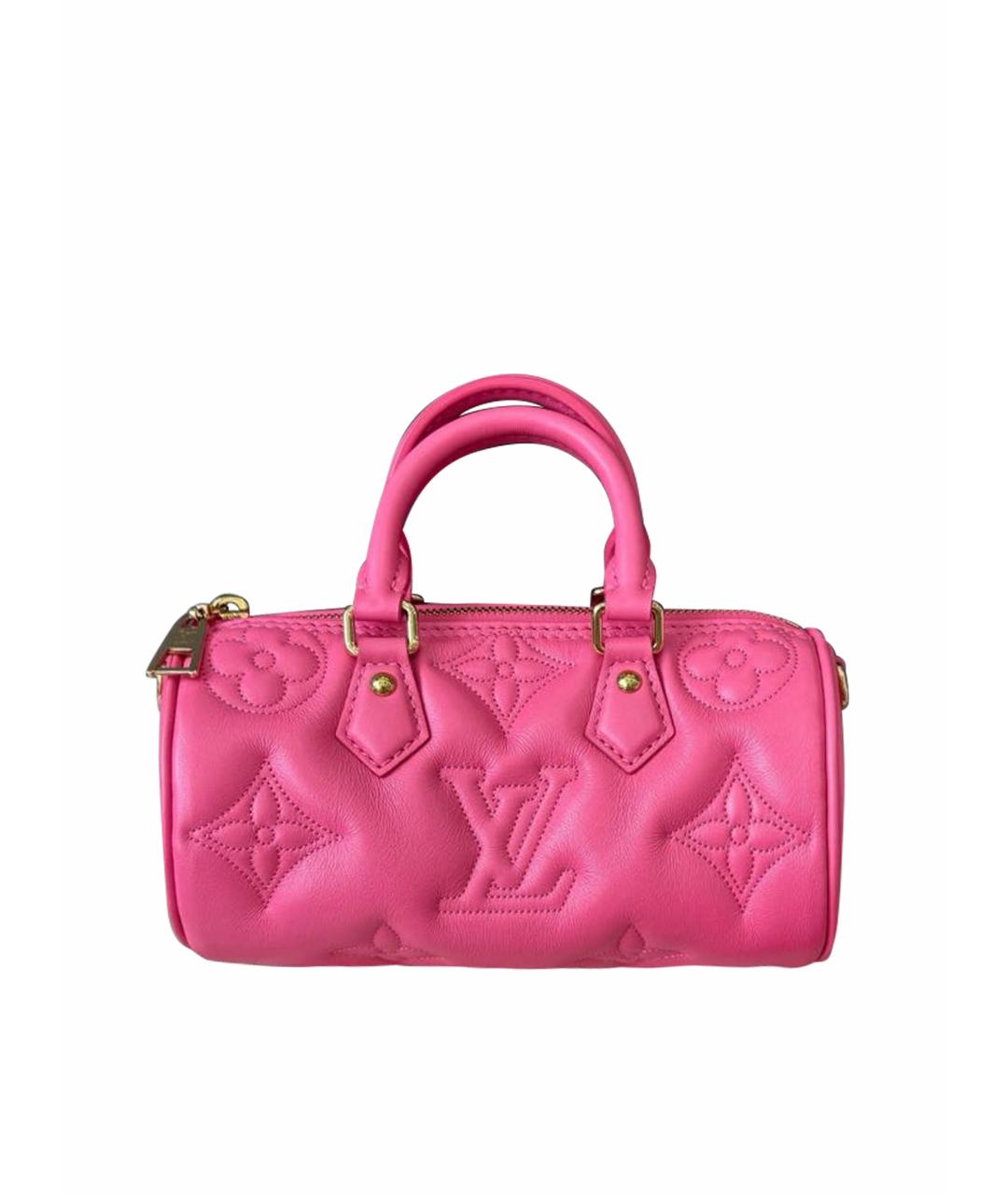 LOUIS VUITTON Розовая кожаная сумка с короткими ручками, фото 1