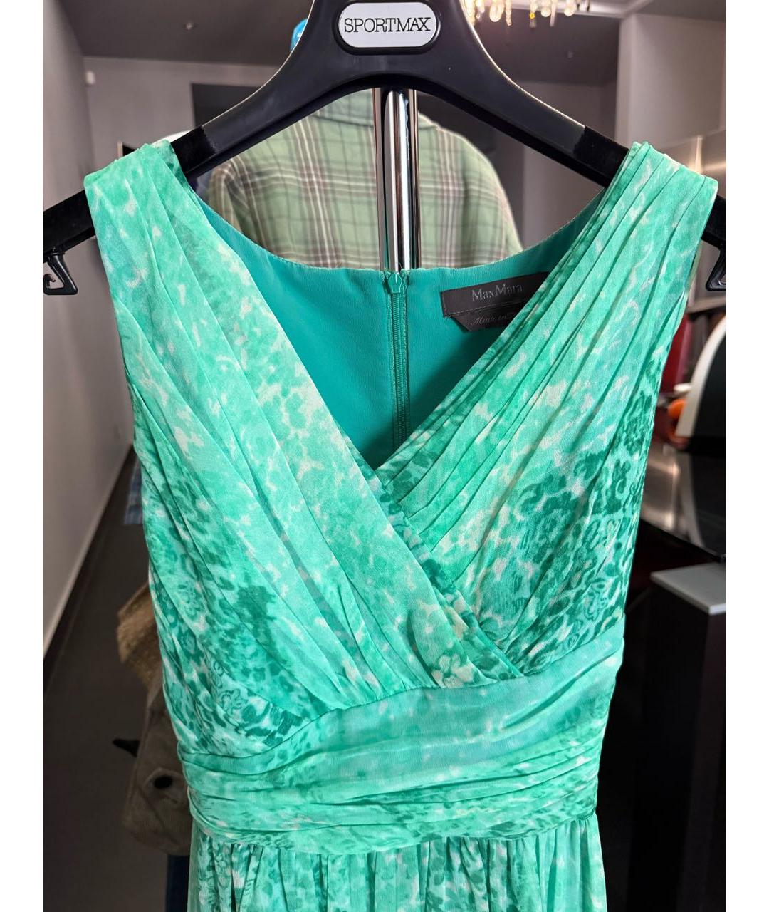 MAX MARA Бирюзовый сарафан, фото 3
