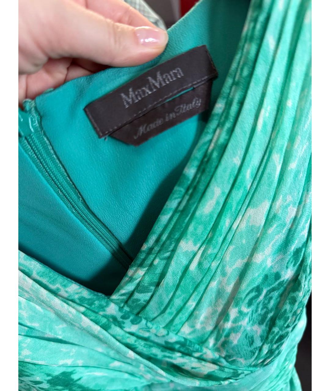 MAX MARA Бирюзовый сарафан, фото 5