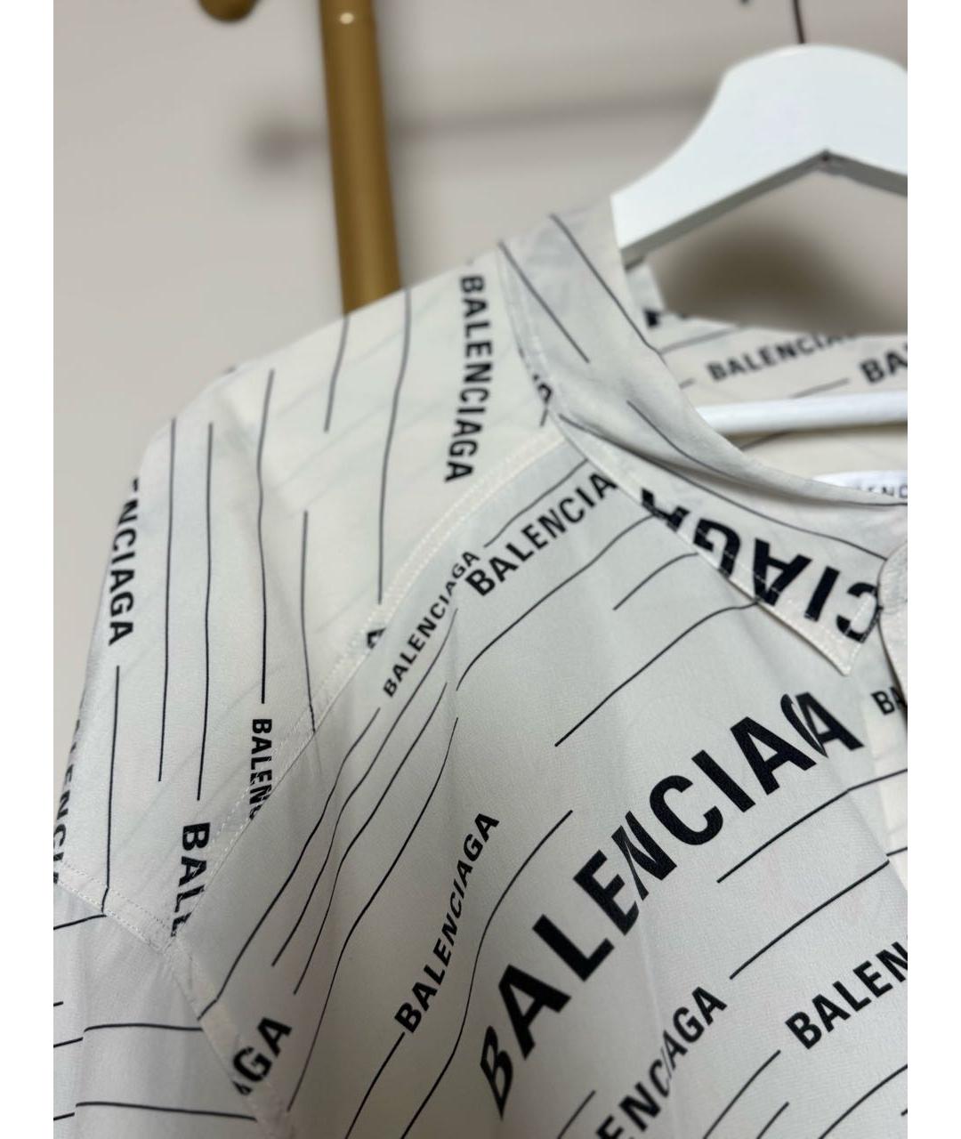 BALENCIAGA Шелковая рубашка, фото 4