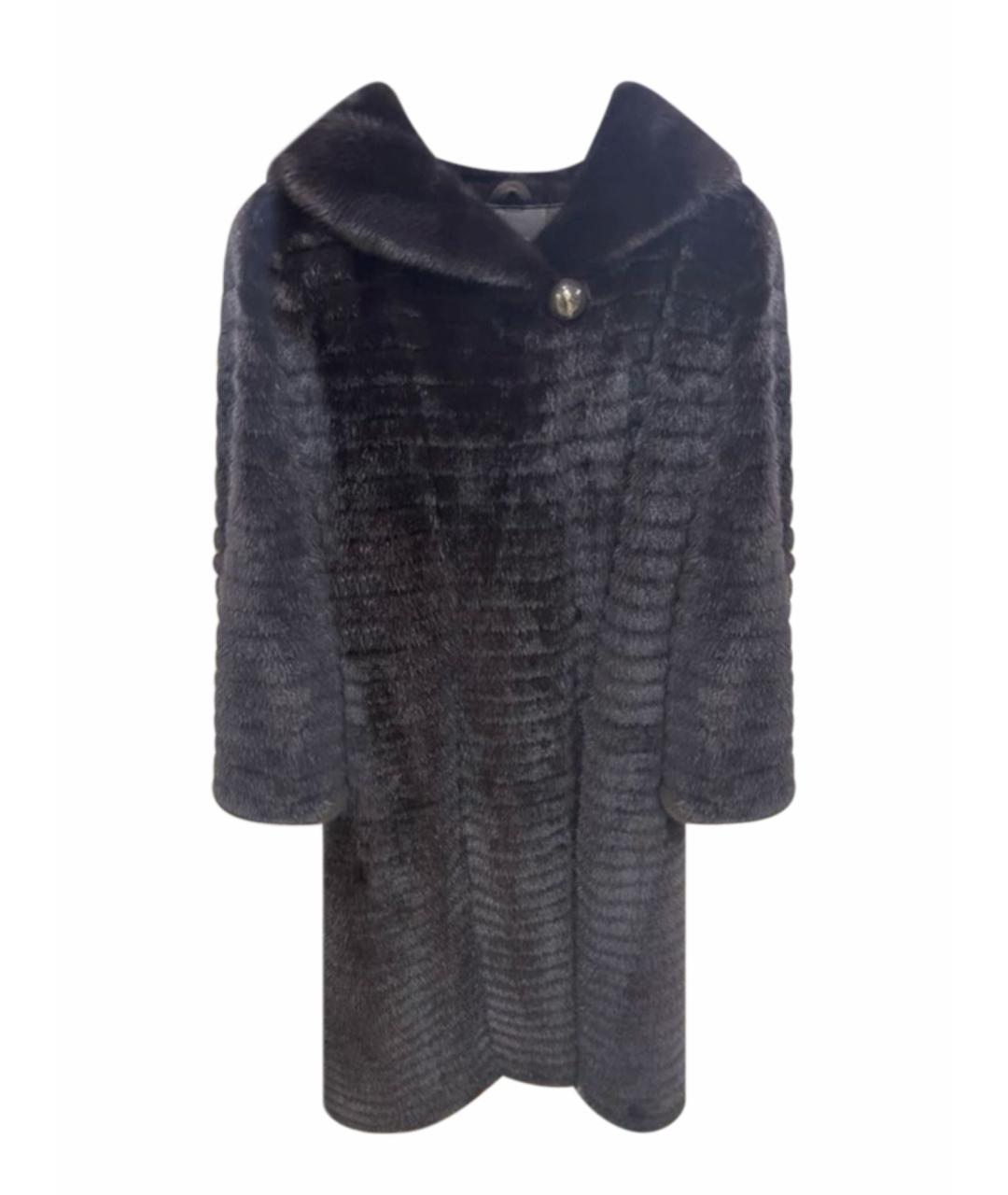 BRASCHI Бордовая меховая шуба, фото 1