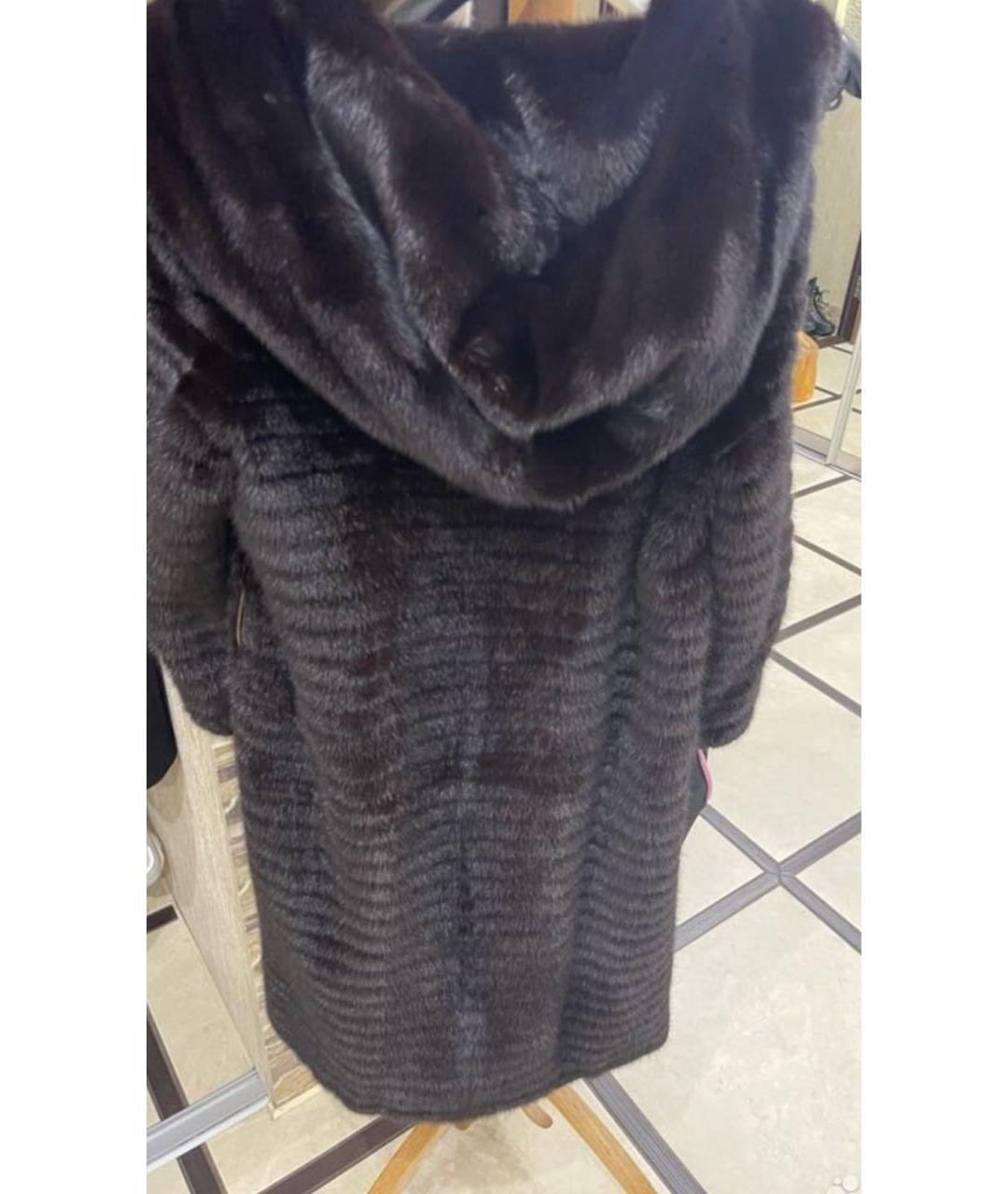 BRASCHI Бордовая меховая шуба, фото 2