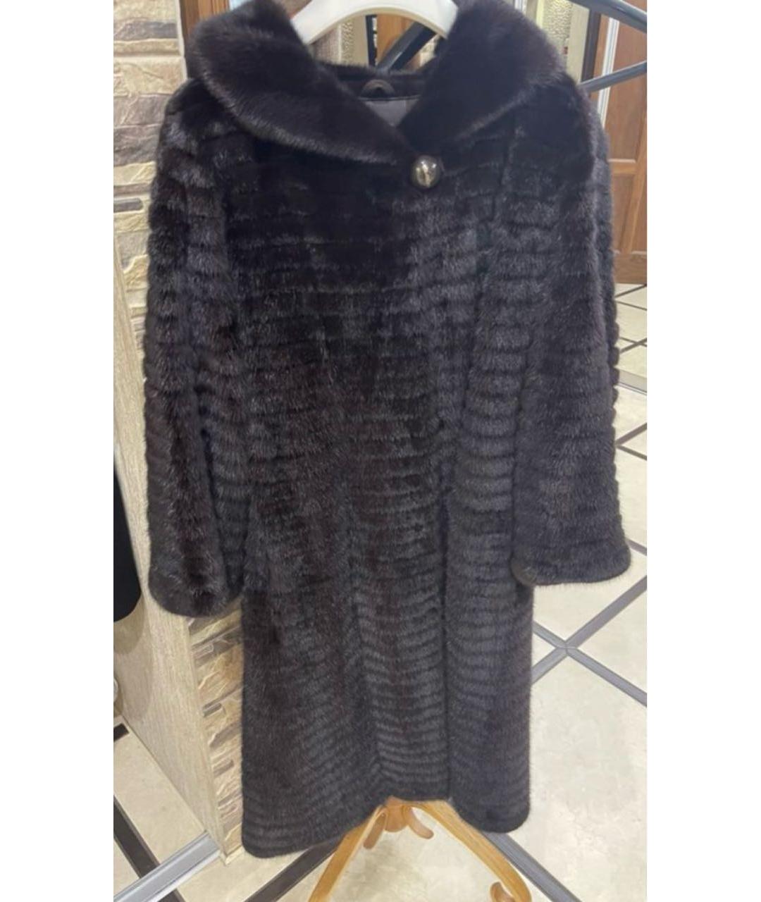 BRASCHI Бордовая меховая шуба, фото 5