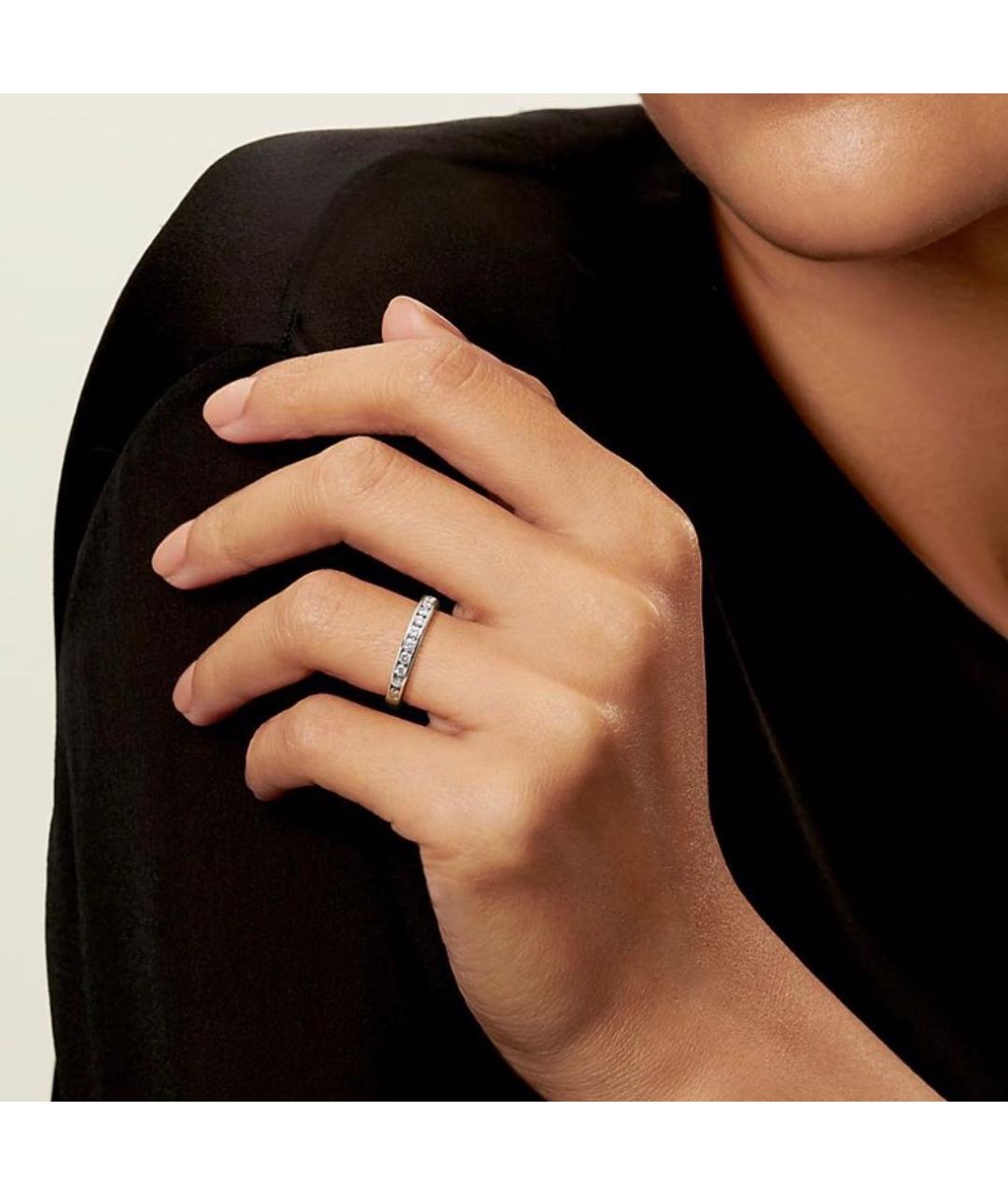TIFFANY&CO Белое платиновое кольцо, фото 7