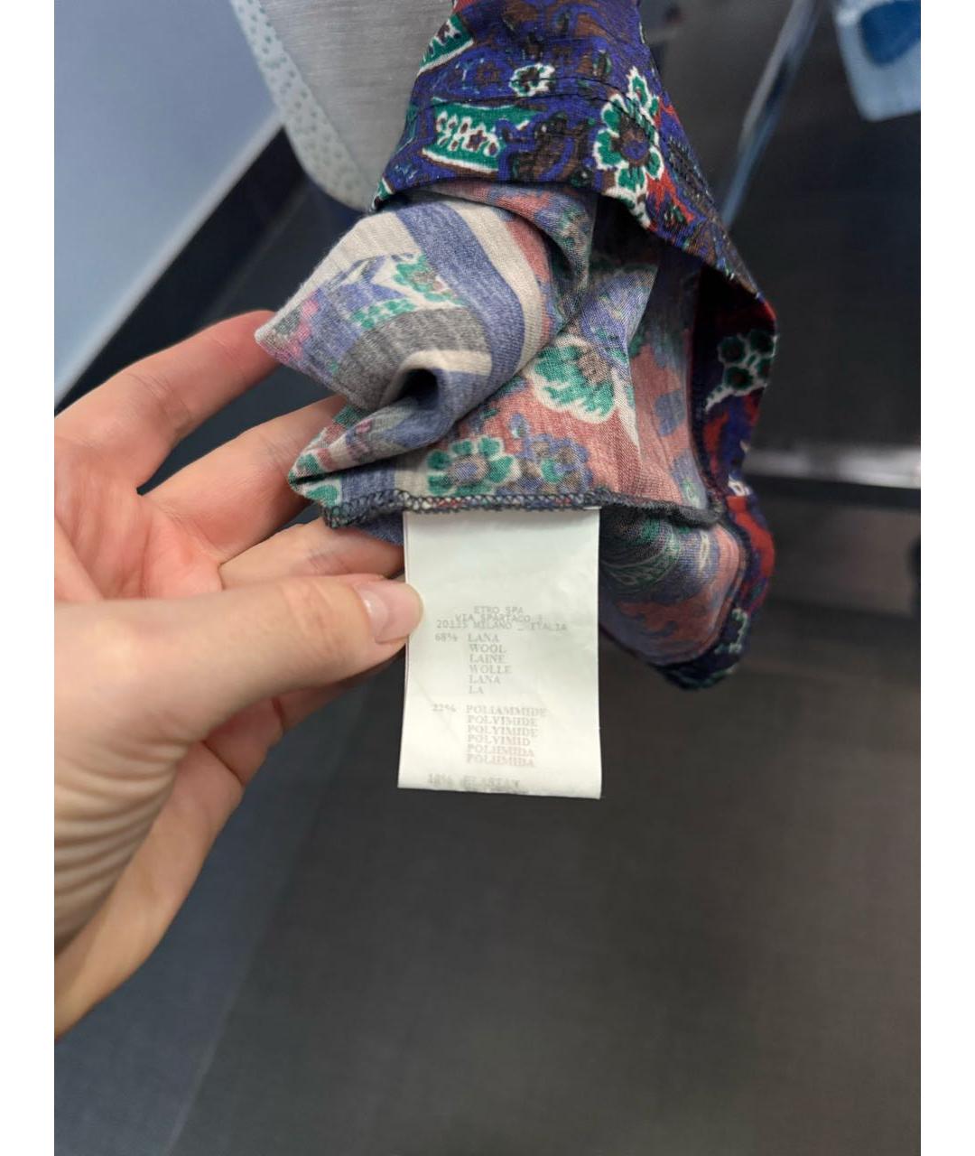 ETRO Коричневое повседневное платье, фото 5