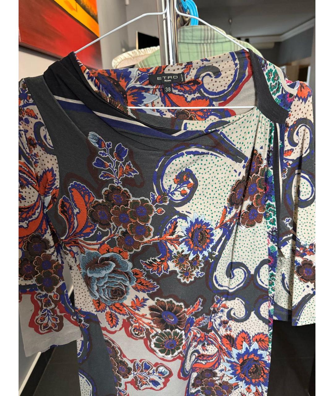 ETRO Коричневое повседневное платье, фото 3