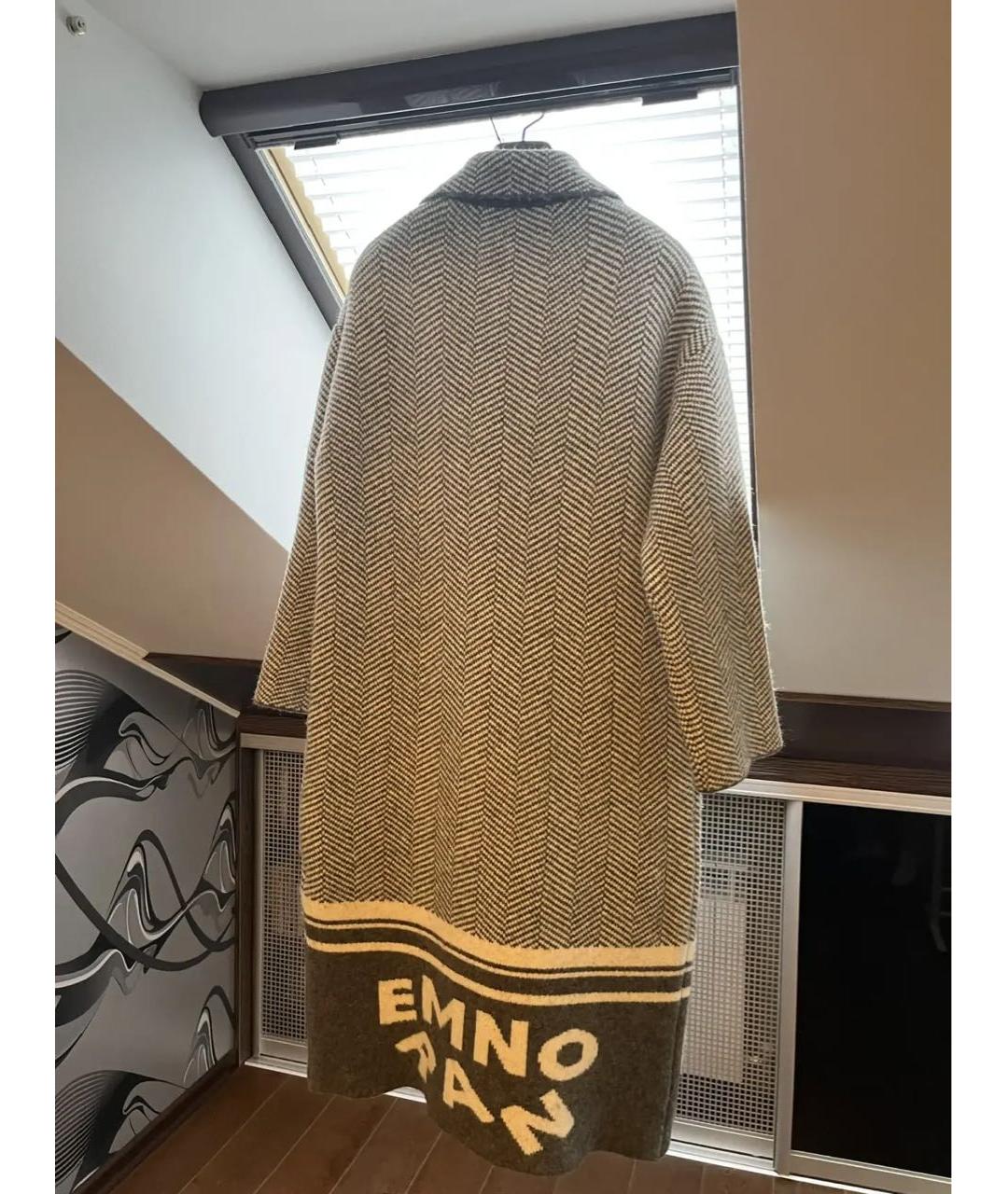 ERMANNO FIRENZE Серое шерстяное пальто, фото 2