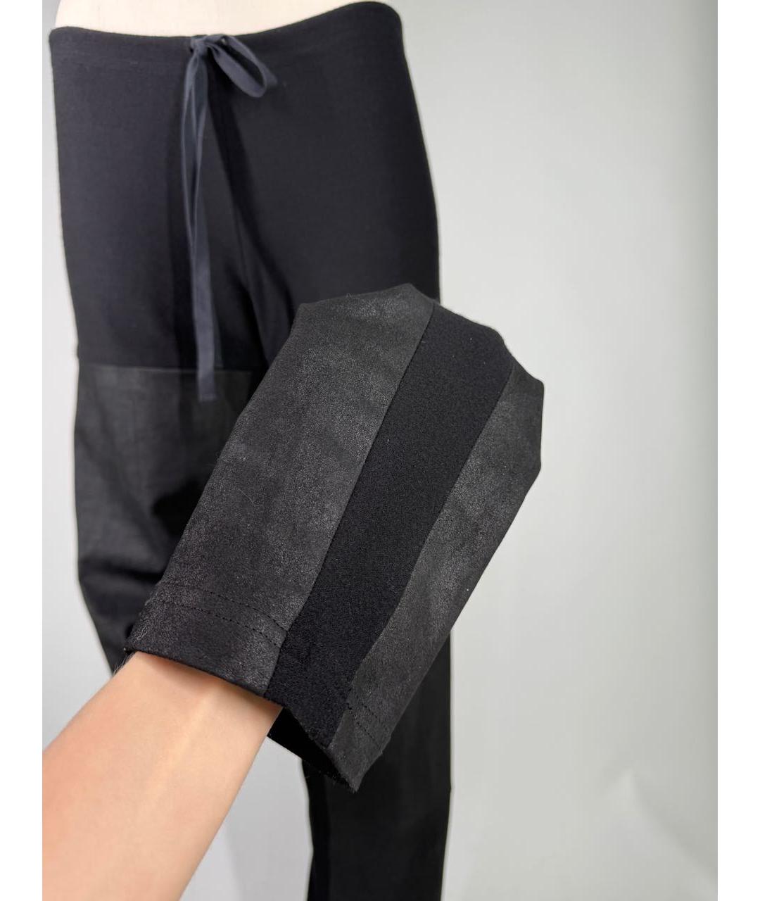 ANN DEMEULEMEESTER Черные шерстяные брюки узкие, фото 2
