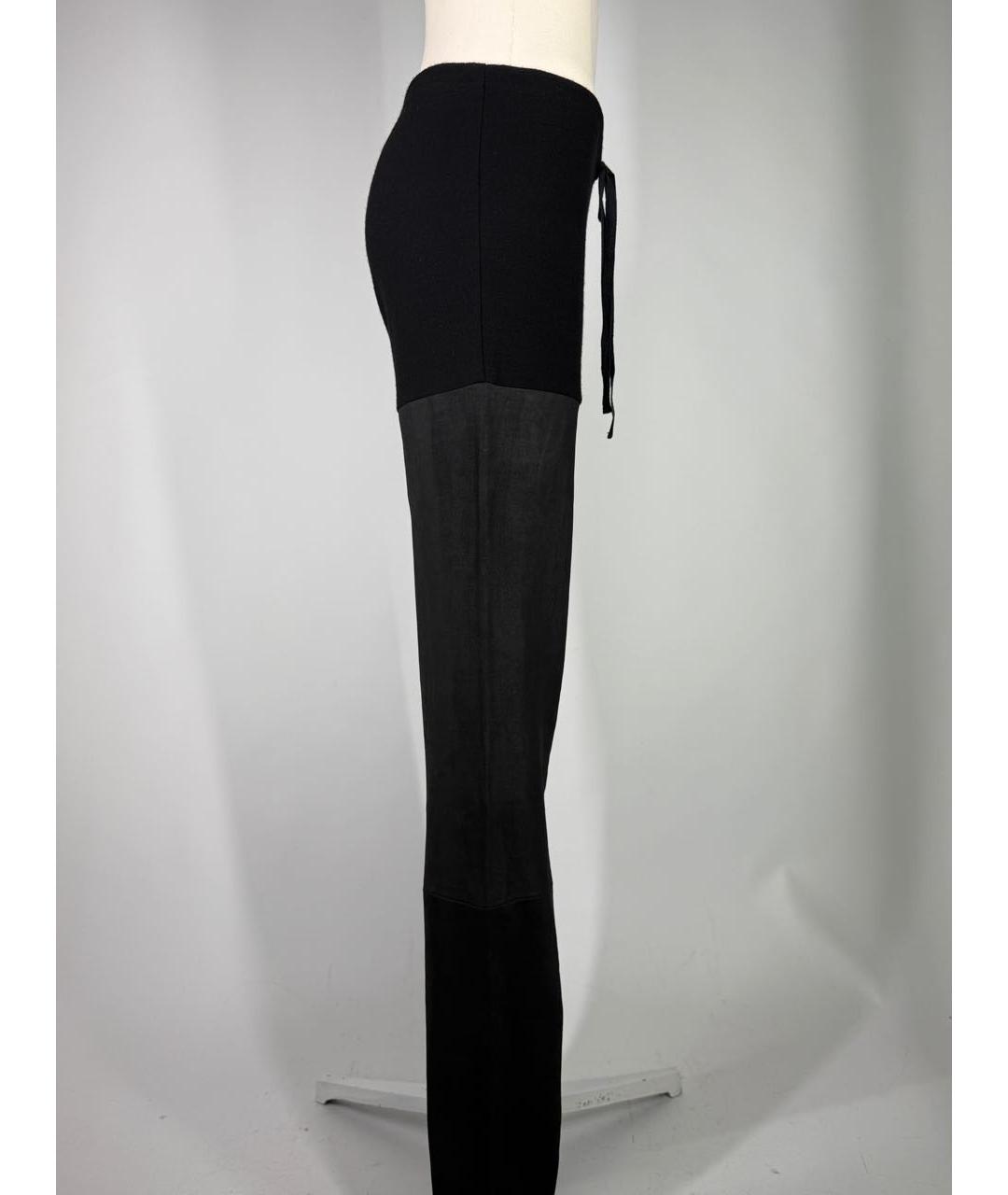 ANN DEMEULEMEESTER Черные шерстяные брюки узкие, фото 6