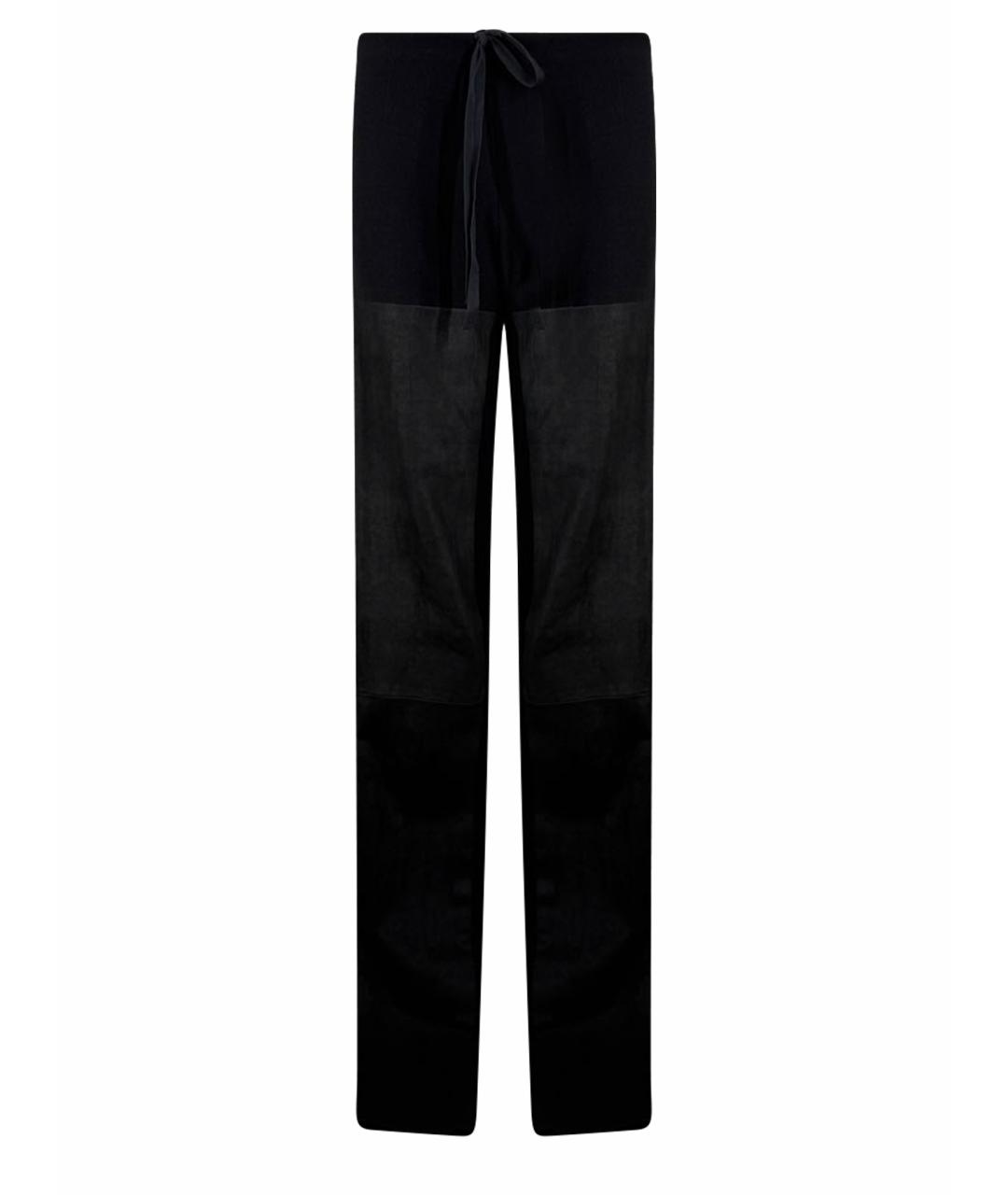 ANN DEMEULEMEESTER Черные шерстяные брюки узкие, фото 1