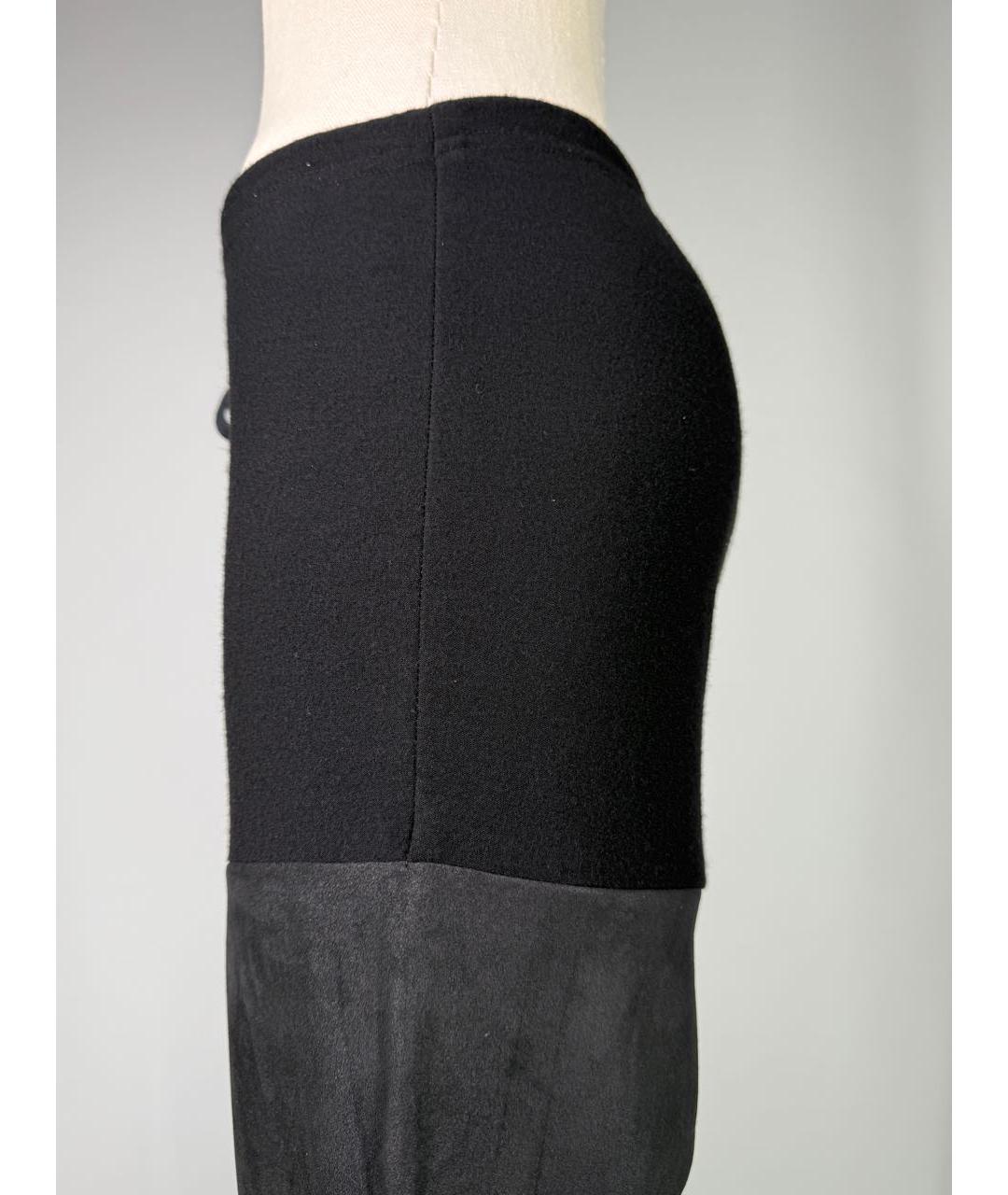 ANN DEMEULEMEESTER Черные шерстяные брюки узкие, фото 3