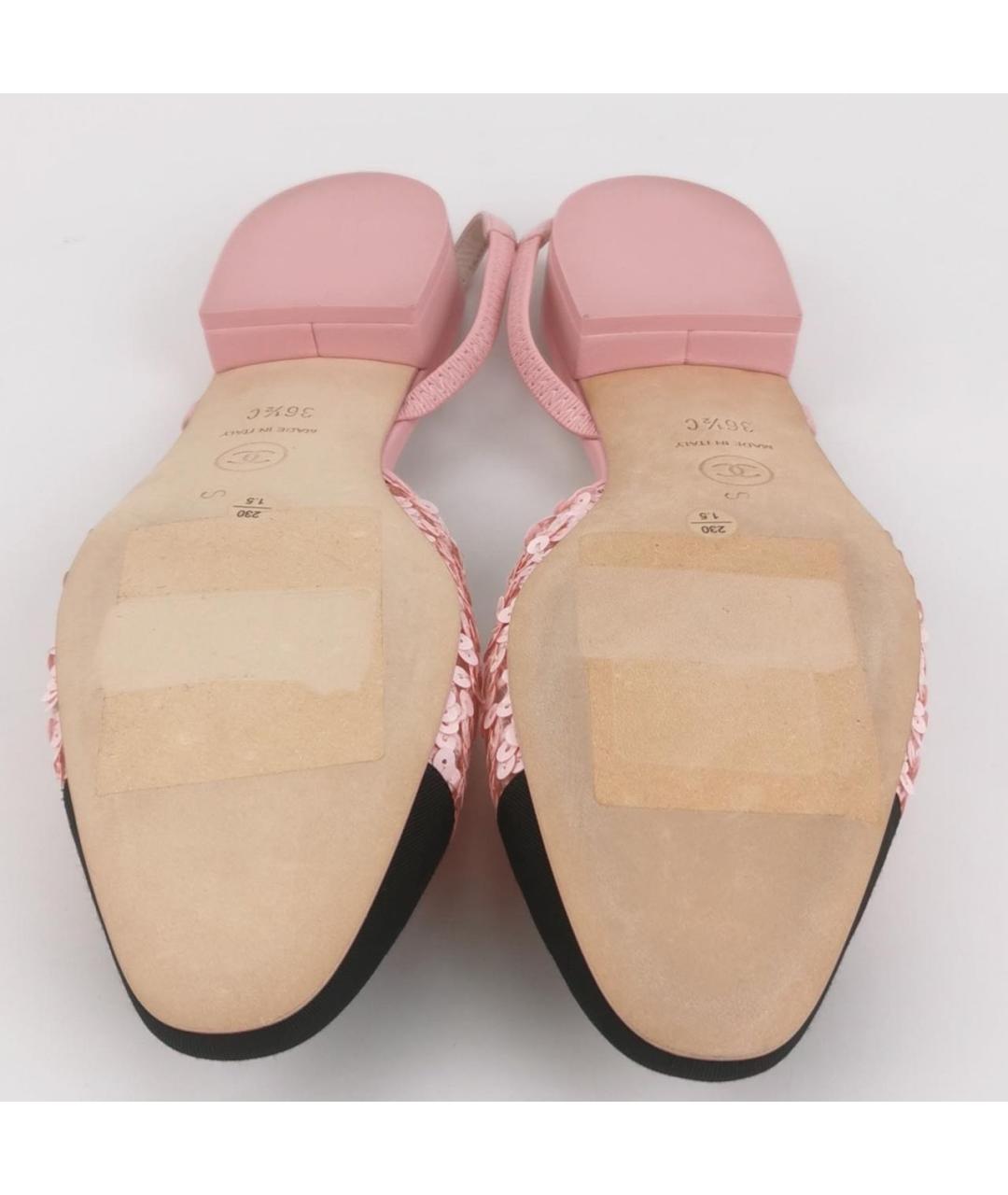CHANEL Розовые балетки, фото 5