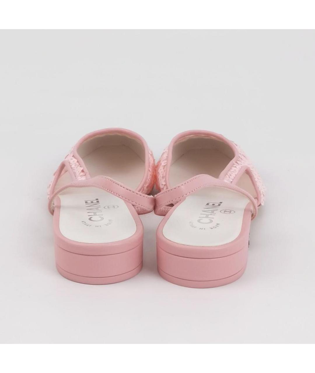 CHANEL Розовые балетки, фото 4