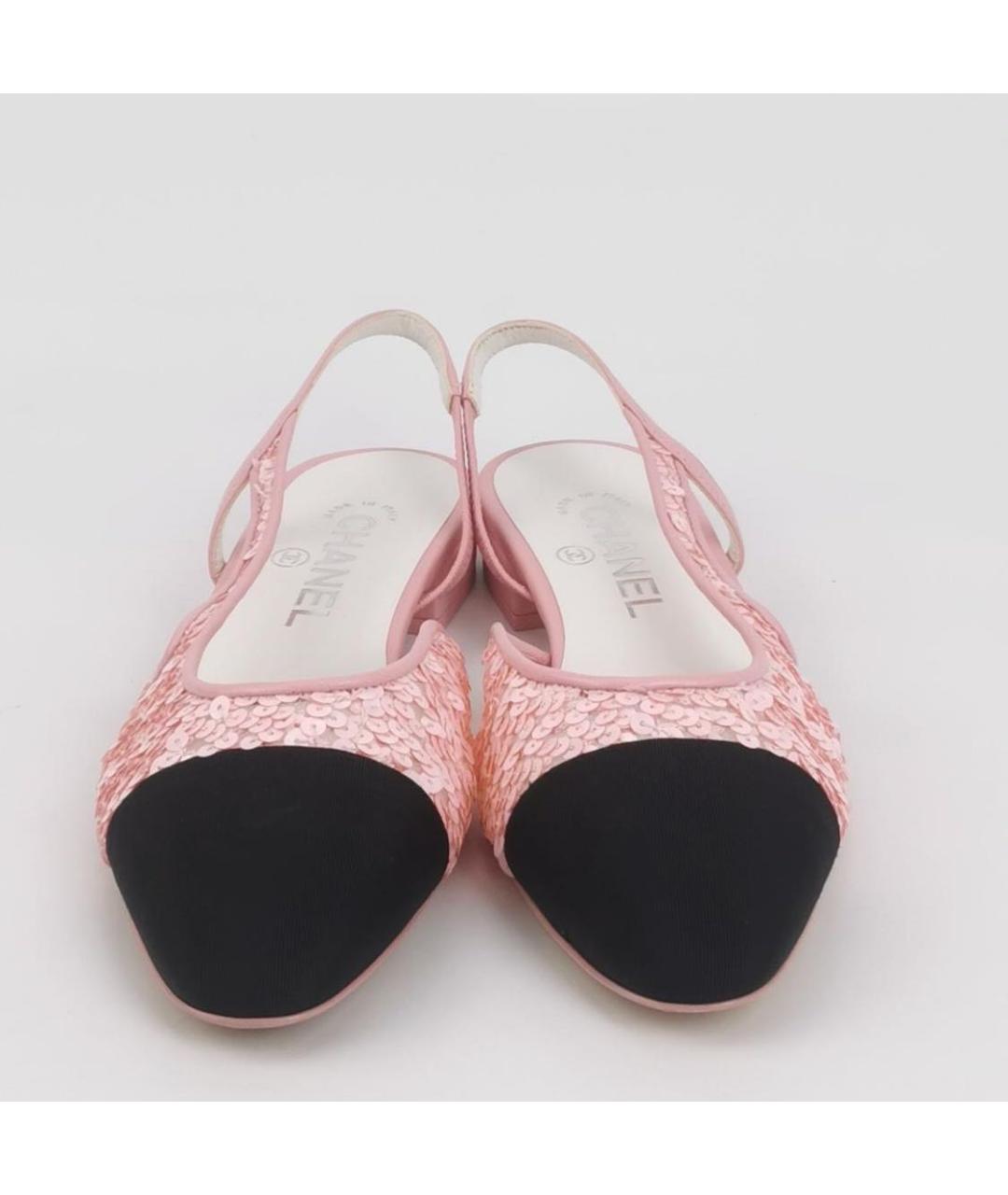 CHANEL Розовые балетки, фото 3