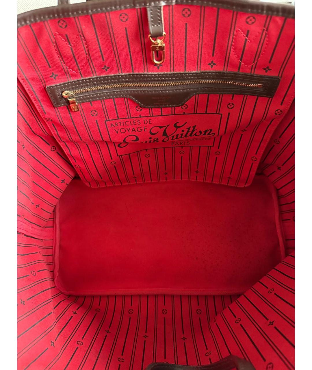 LOUIS VUITTON Коричневая сумка тоут, фото 7