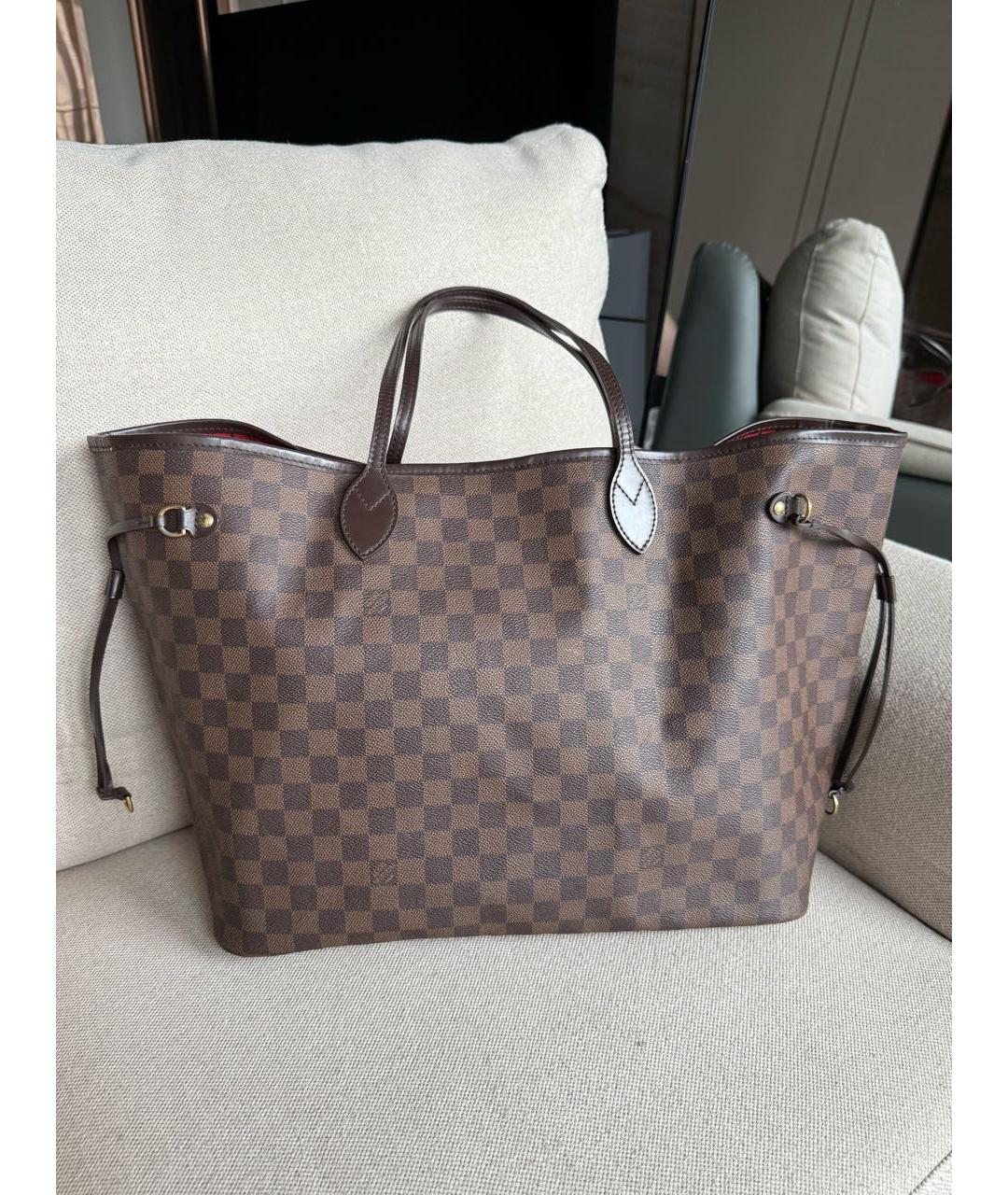 LOUIS VUITTON Коричневая сумка тоут, фото 2