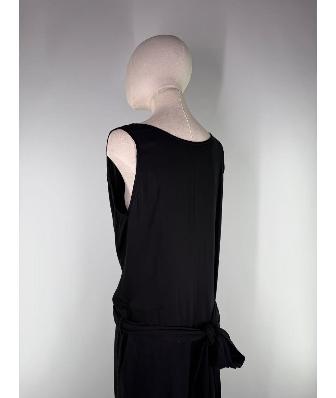 ANN DEMEULEMEESTER Черное вискозное вечернее платье, фото 3