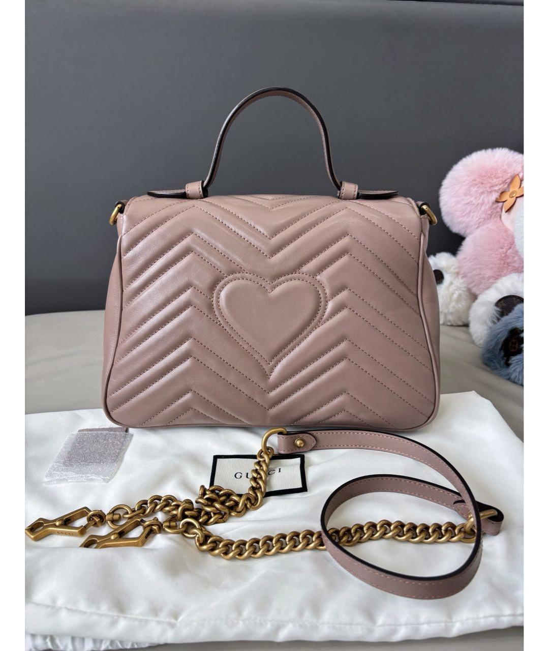 GUCCI Бежевая кожаная сумка через плечо, фото 3