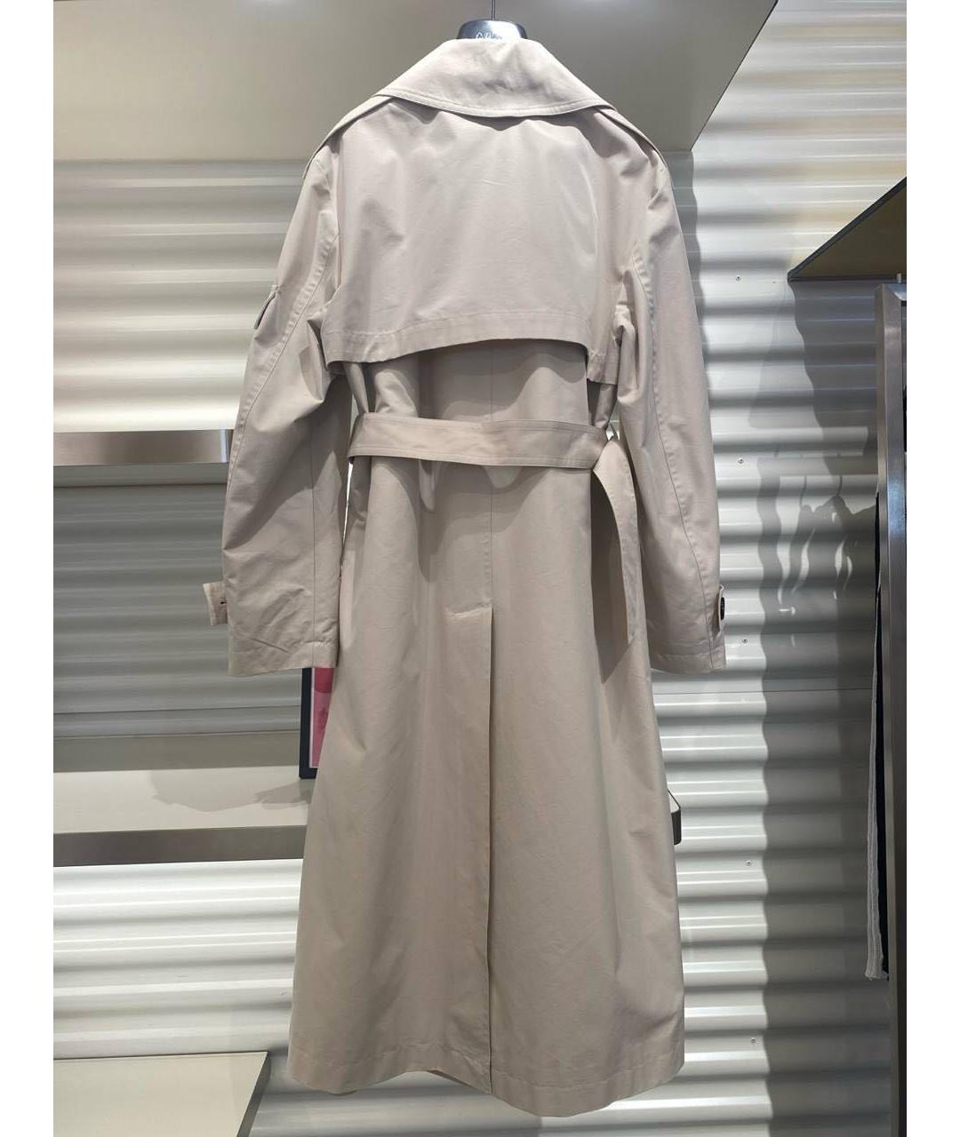 PINKO Бежевый хлопковый тренч/плащ, фото 7