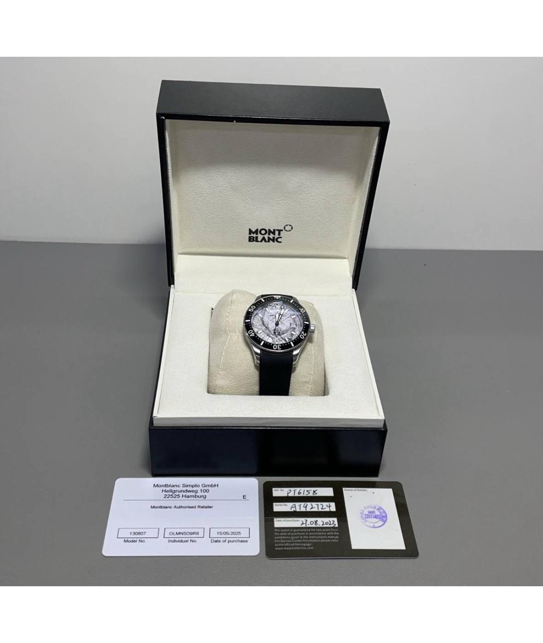 MONTBLANC Серебряные стальные часы, фото 6