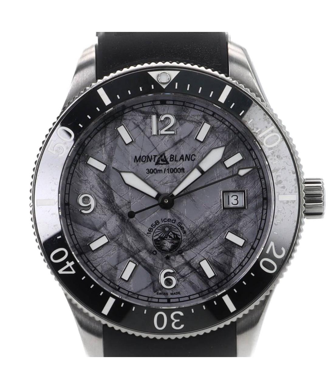 MONTBLANC Серебряные стальные часы, фото 1