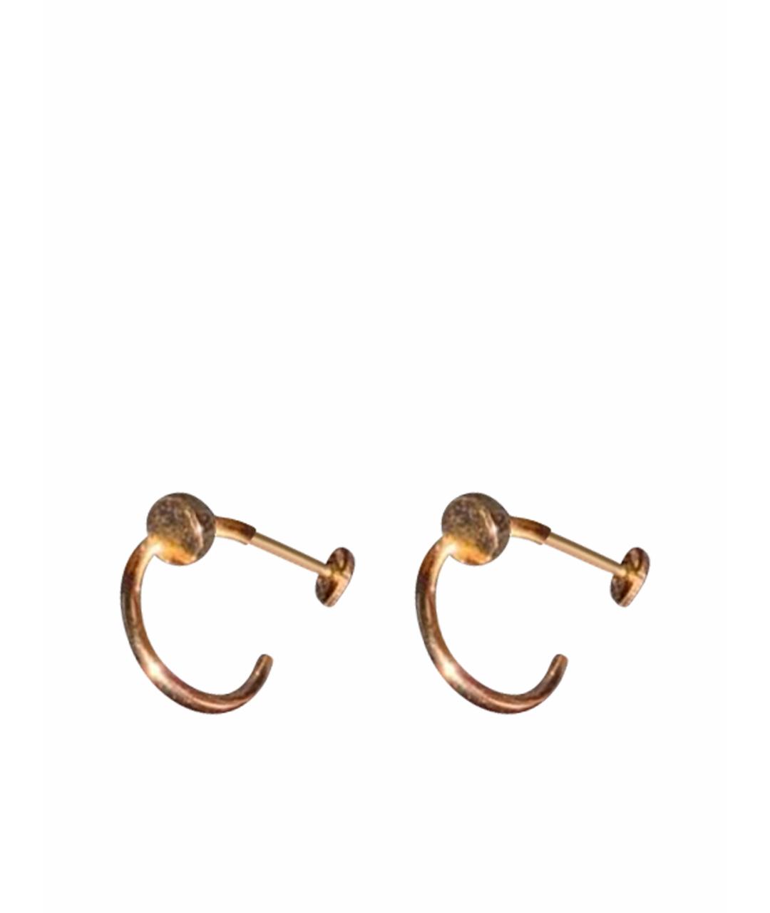 CARTIER Золотые серьги из розового золота, фото 1