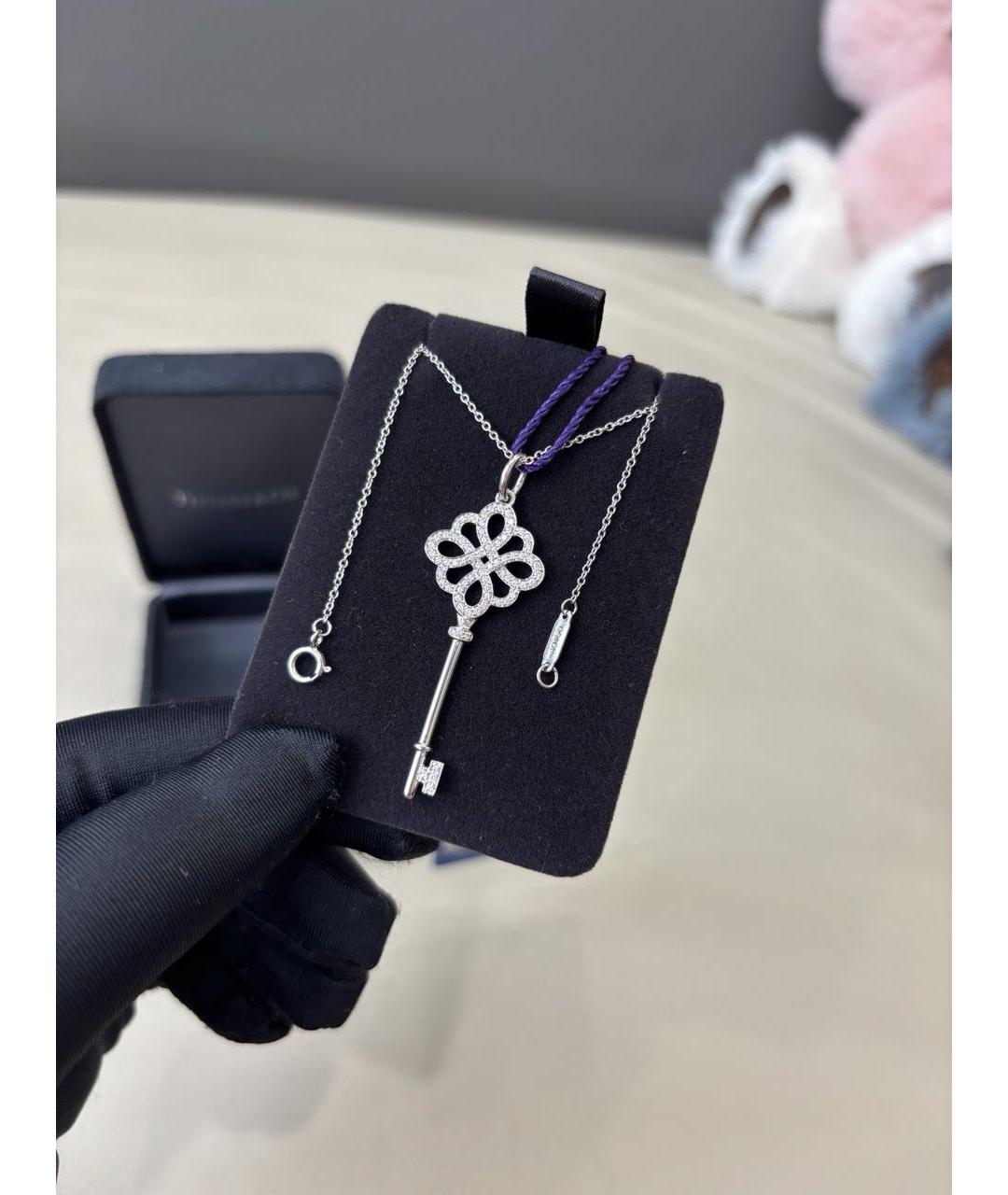 TIFFANY&CO Белое колье из белого золота, фото 4