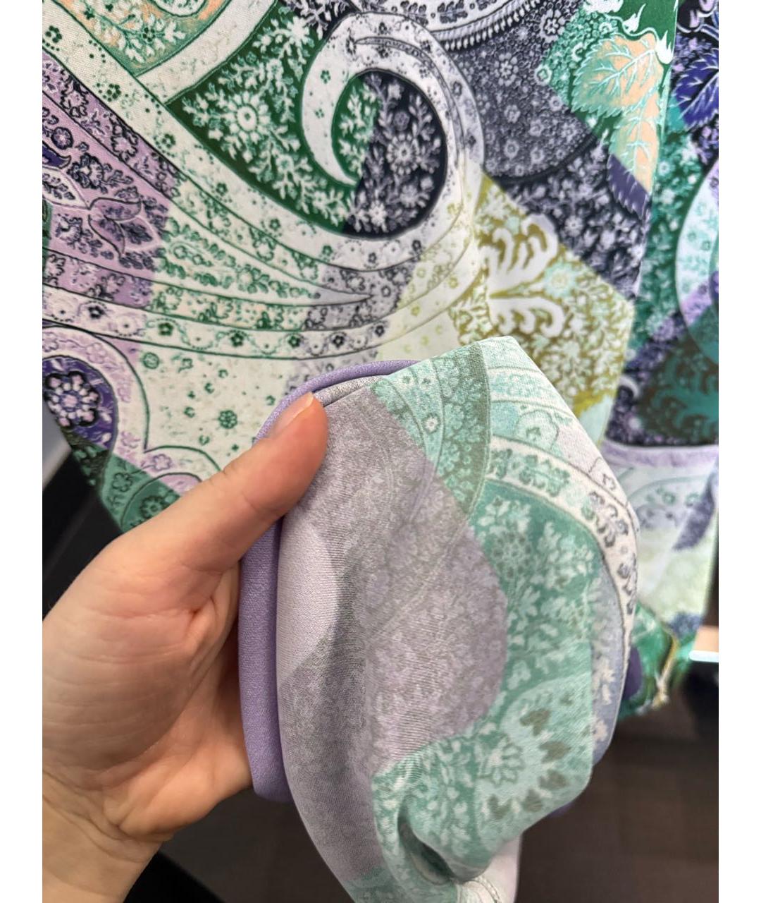 ETRO Бирюзовое повседневное платье, фото 4