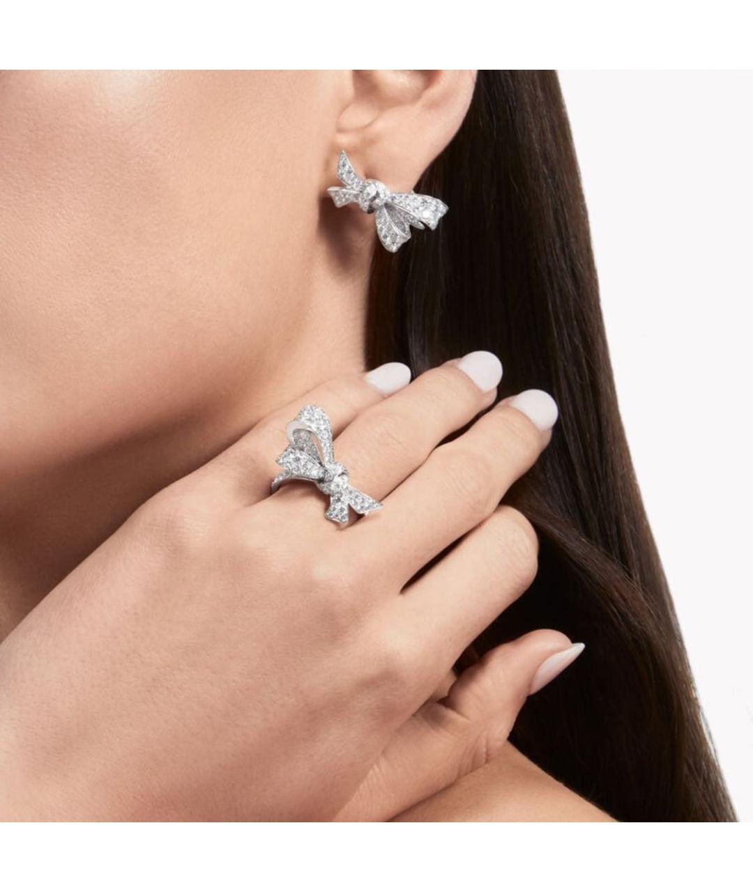 GRAFF Серебряные серьги из белого золота, фото 2