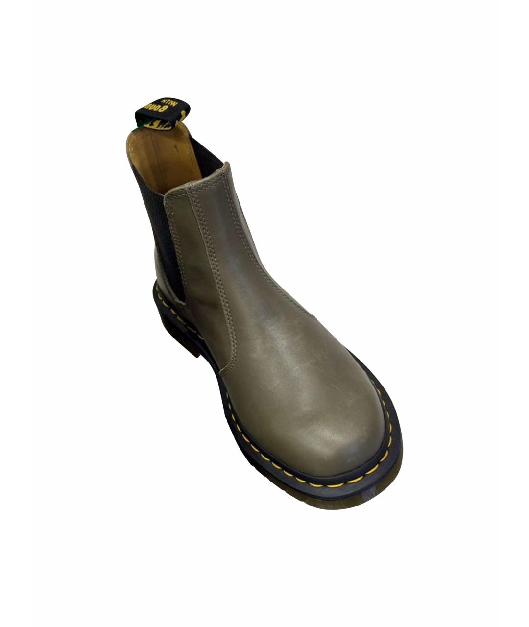 DR. MARTENS Хаки кожаные ботинки, фото 1
