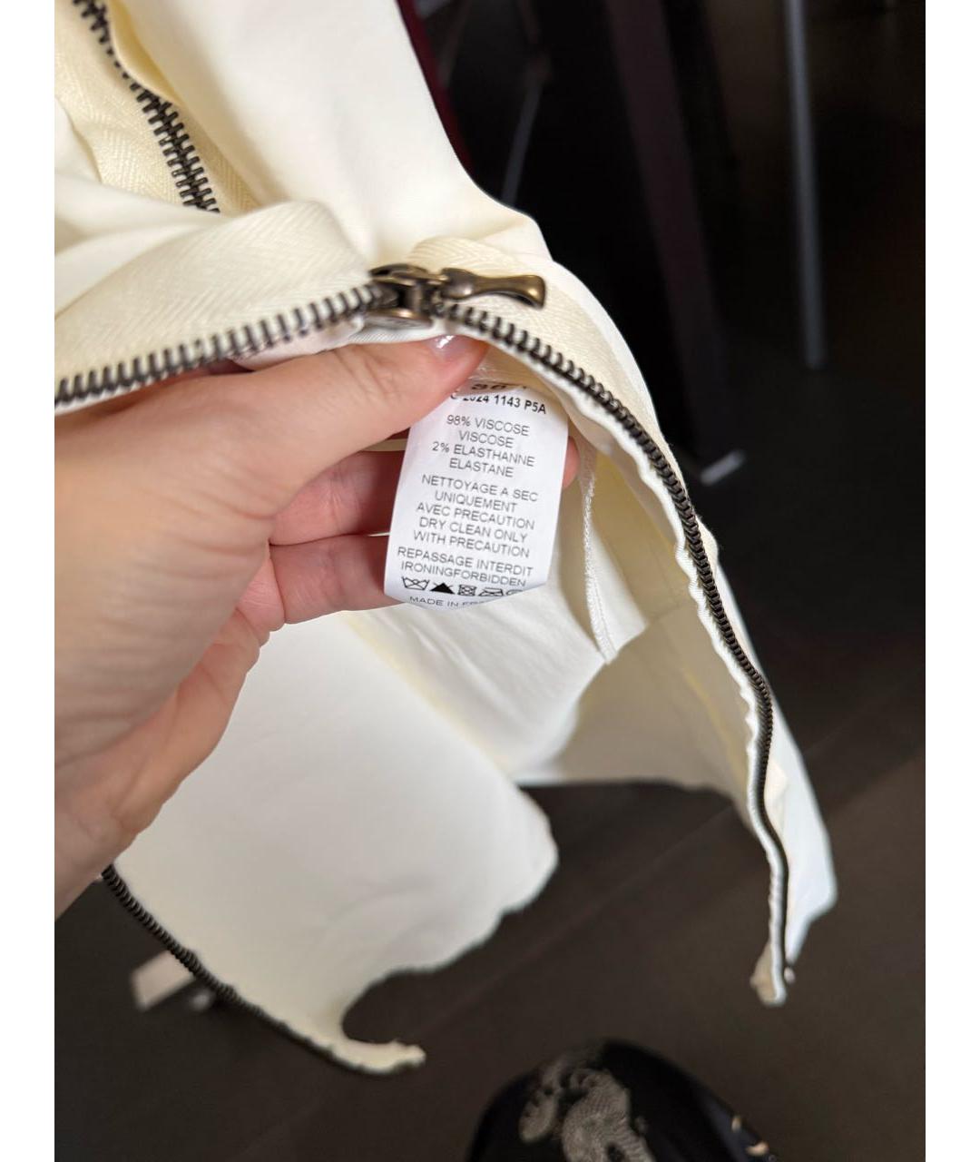 LANVIN Белое повседневное платье, фото 5