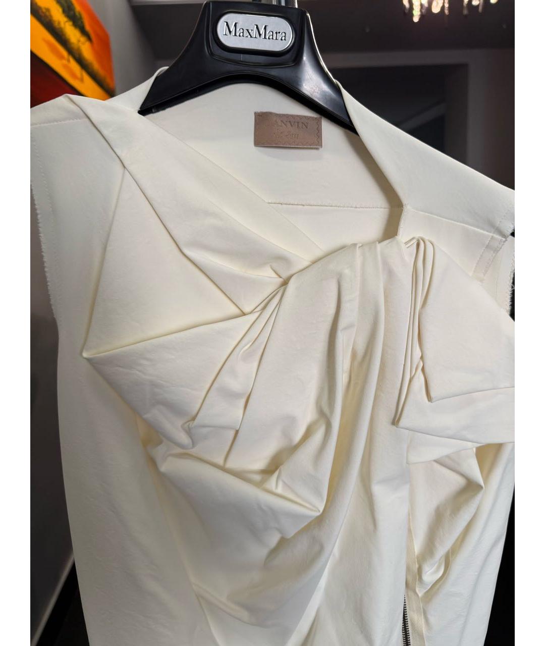 LANVIN Белое повседневное платье, фото 3