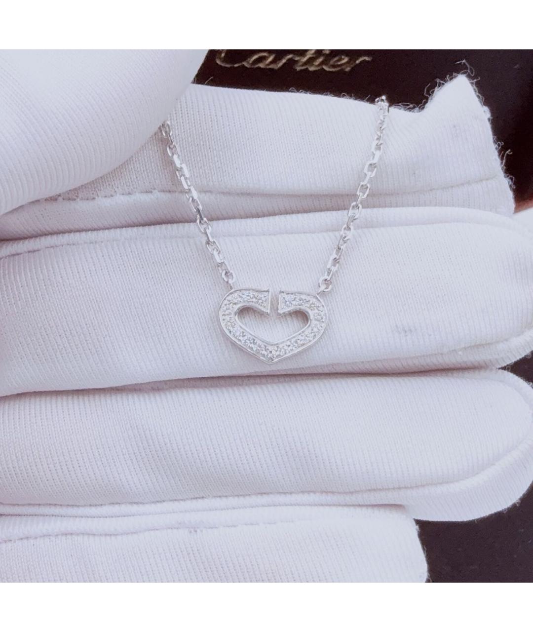 CARTIER Белое колье из белого золота, фото 6