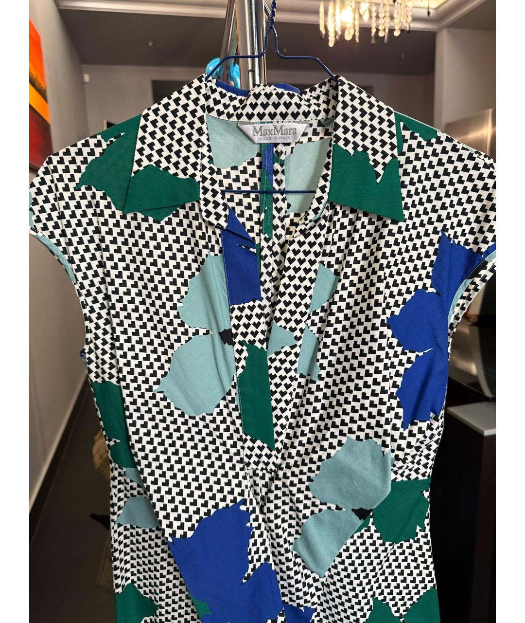 MAX MARA Мульти хлопковое повседневное платье, фото 3