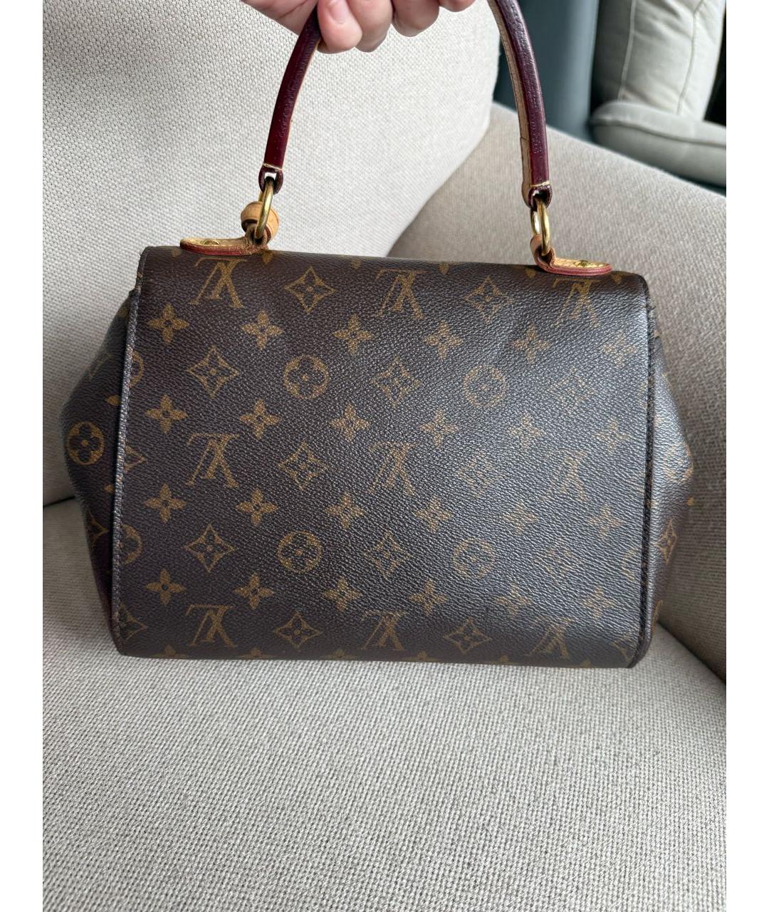 LOUIS VUITTON Коричневая сумка с короткими ручками, фото 5
