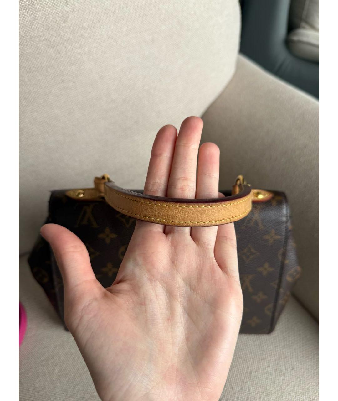 LOUIS VUITTON Коричневая сумка с короткими ручками, фото 6