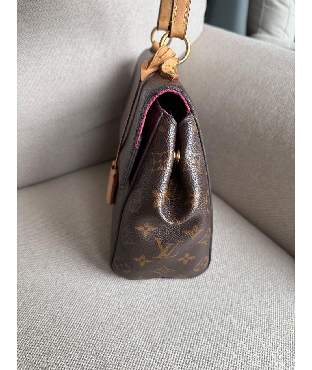 LOUIS VUITTON Коричневая сумка с короткими ручками, фото 3