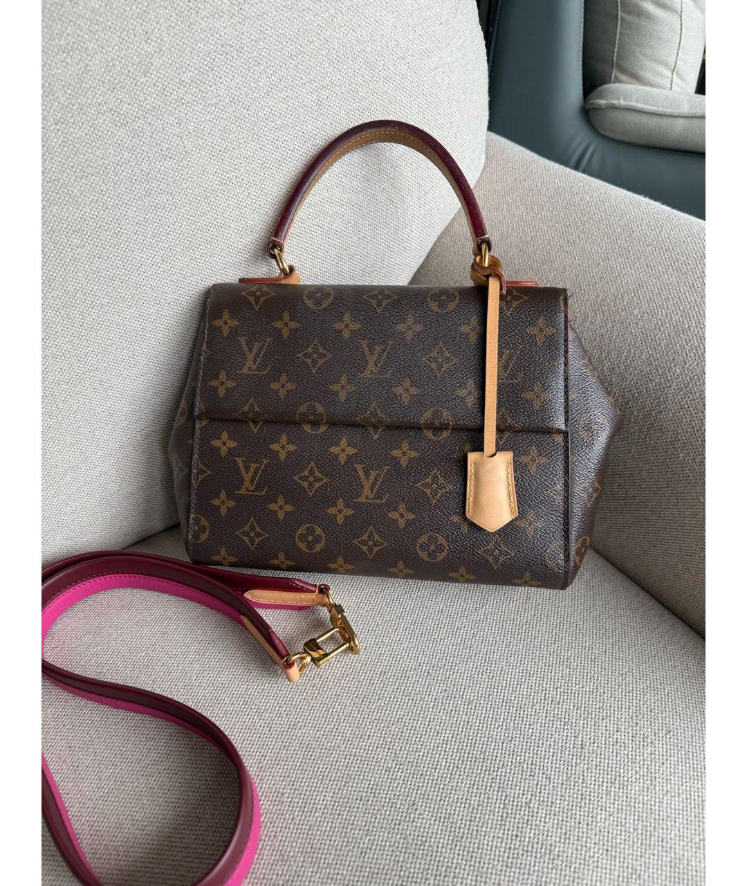 LOUIS VUITTON Коричневая сумка с короткими ручками, фото 2