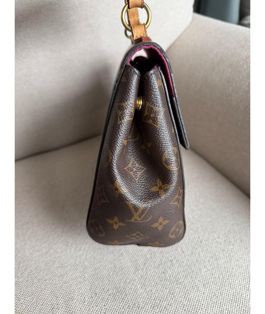 LOUIS VUITTON Коричневая сумка с короткими ручками, фото 4