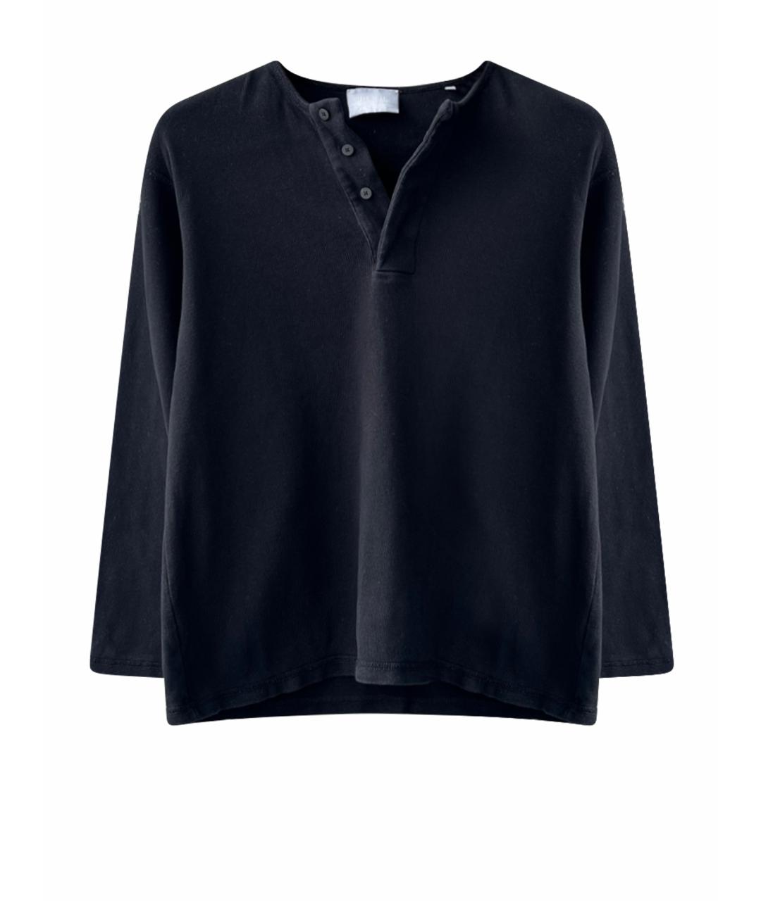 ERMENEGILDO ZEGNA XXX Черный хлопковый джемпер / свитер, фото 1