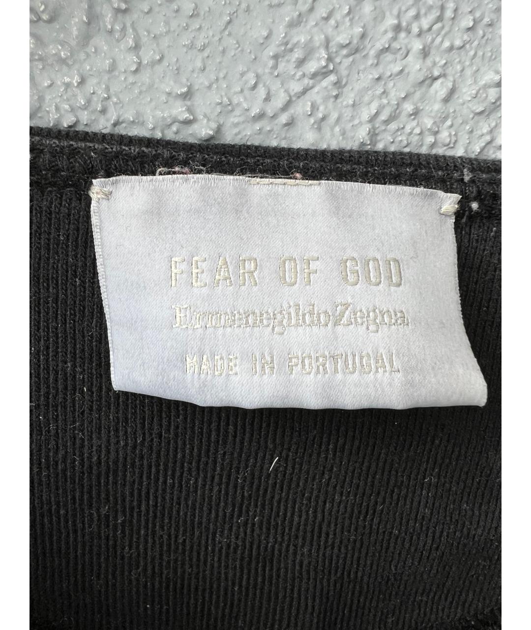 ERMENEGILDO ZEGNA XXX Черный хлопковый джемпер / свитер, фото 3