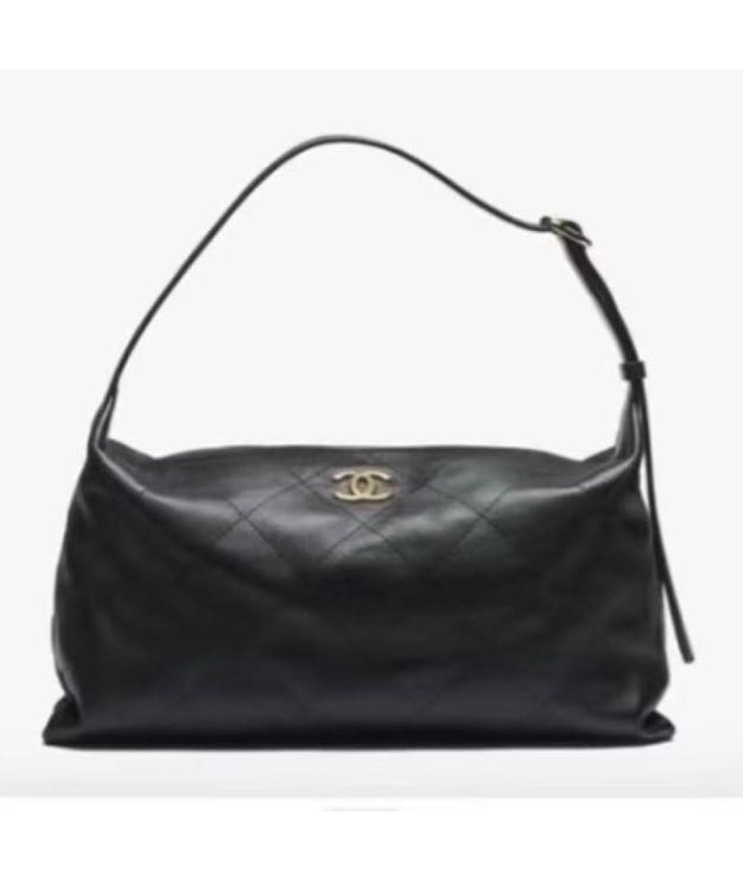 CHANEL Черная кожаная сумка тоут, фото 1